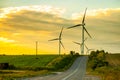 Road and Wind Power Royalty Free Stock Photo