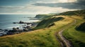 Captivating Coastal Landscape: Hills Of Denmark In Perfect Lighting