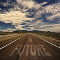 Road With the Word Future Royalty Free Stock Photo