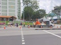 Road work in Singapore