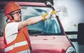 Road Work Supervisor Royalty Free Stock Photo