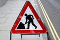 Road works Royalty Free Stock Photo