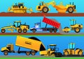 Road works. Detailed vector illustration Royalty Free Stock Photo