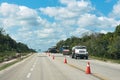 Road works on the 307 road near bacalar, quintana roo, mexico
