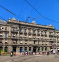 Road works on Paradeplatz square in Zurich