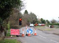 Road works sign