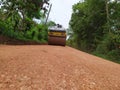 Road works in village Royalty Free Stock Photo