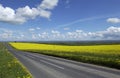 Road in the Yorkshire countryside - England Royalty Free Stock Photo