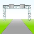 Road for your transport with signpost vector