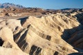 The road through Zabriskie Point, Death Valley, a unique landscape Royalty Free Stock Photo