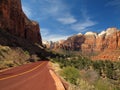 Road through Zion Royalty Free Stock Photo