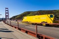 Road Zipper on the San Francisco Golden Gate Bridge, California on an easy traffic day