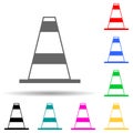 roadblock multi color style icon. Simple thin line, outline  of web icons for ui and ux, website or mobile application Royalty Free Stock Photo