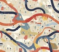 Roadmap, Fabric Pattern, Seanmless Pattern.