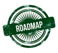 Roadmap - green grunge stamp