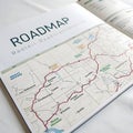 Roadmaps Focus Target isolated on white background Royalty Free Stock Photo