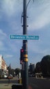 RoadRoadsign late afternoon Bromley road south london u.k.