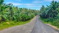 Roads built in West Papua Province that connect villages really help local communities access transportation Royalty Free Stock Photo