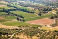 Roads between fields in Provence, France Royalty Free Stock Photo