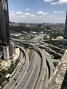 View from the top, busy intersection in Damansara Perdana