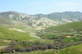 Roads in the Khyzy mountains. Azerbaijan Royalty Free Stock Photo