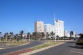 Roads Leading to Hotels along Durban's Golden Mile Royalty Free Stock Photo
