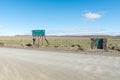 Roads P2250 and P2252 junction in Tankwa Karoo National Park