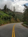 Roads in the Peruvian Andes