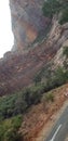 Roads through red mountains in zion national park