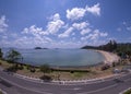 Rocks, beaches and emerald sea at Sairee Beach, Chumphon Province