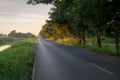 Roads, rural canal Royalty Free Stock Photo