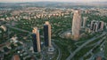 Roads and skyscrapers in Istanbul