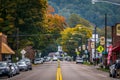 Roads surrounded by autumn leaves season in damascus virginia