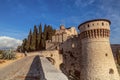 Roads to castle on the hill Cidneo Brescia