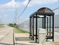 Roadside Bus Stop Royalty Free Stock Photo