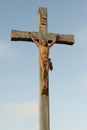 Christ on cross Jesus Christ on wayside cross, France