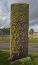 The Roadside Cross of Aberlemno 3 Sculptured Stones East Face Royalty Free Stock Photo