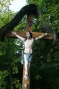 Roadside Crucifix in Klenovnik, Croatia Royalty Free Stock Photo