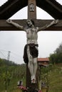 Roadside Crucifix Royalty Free Stock Photo