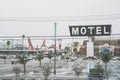 Roadside motel sign USA Santa Cruz