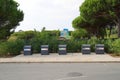 Roadside recycling bins in Portugal