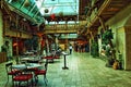 Alpine roadside restaurant interior Austria