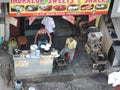 A roadside restaurant in Kolkata, India