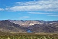 Scenic landscape view Las Vegas to Phoenix, Arizona, United States Royalty Free Stock Photo