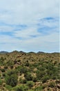 Scenic landscape view Las Vegas to Phoenix, Arizona, United States Royalty Free Stock Photo