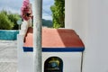 Roadside shrine in Karlovasi, Samos, Greece