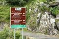 Roadside signboard of an archaeology site of bukarara iii: Swat valley, Pakistan - June 10, 2023