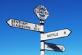 Roadside signpost at Eldroth, North Yorkshire