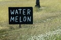 Roadside Stall Sign For Watermelon For Sale Royalty Free Stock Photo