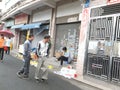 Roadside stalls selling small commodities